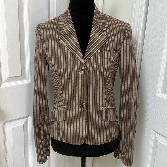 D&G by Dolce & Gabbana striped blazer with paisley lining - Picture 3 of 12